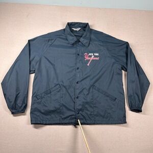 Vintage Swingster‎ Yankees Jacket Mens XL MLB Baseball Snap 80s Coaching USA